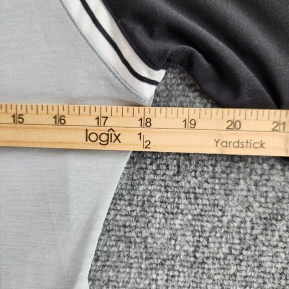 Footjoy Stretch Jacket Women Small Full Zip Golf Long Sleeve Gray Black Athletic - Picture 14 of 16